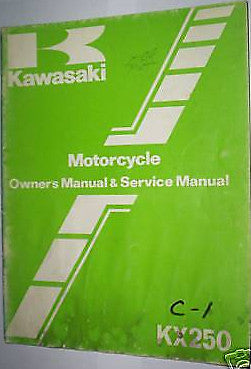 FACTORY Kawasaki KX250 KX 250 C1 OWNERS SERVICE MANUAL