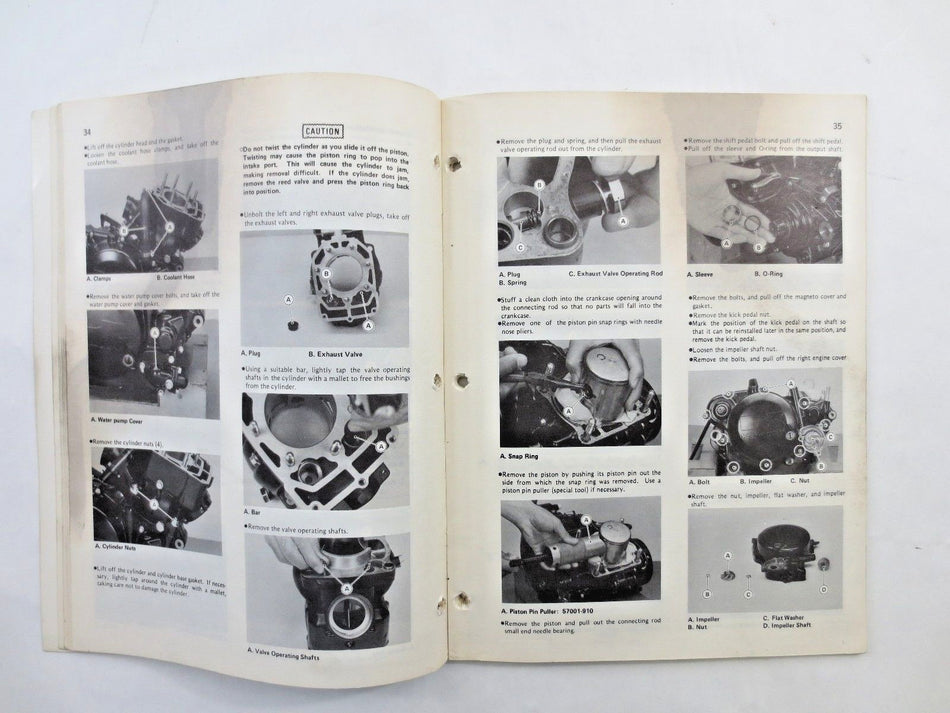 GENUINE Kawasaki KX250 KX 250 D1 OWNERS SERVICE MANUAL