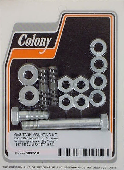 FAT BOB GAS TANK MOUNT KIT Harley Knucklehead Panhead 9892-18