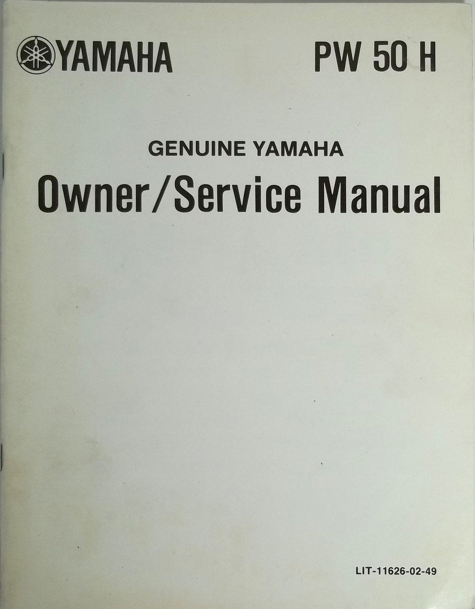 GENUINE YAMAHA PW 50H Owner Service Manual PW 50 H