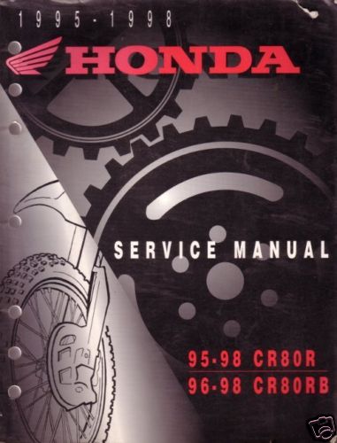 GENUINE HONDA SERVICE MANUAL 95~98 CR80R CR 80
