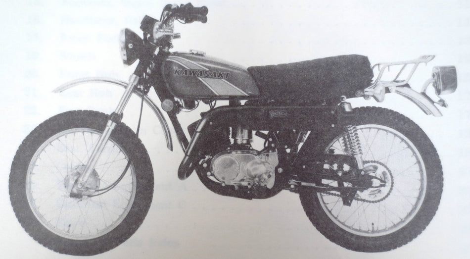 GENUINE KAWASAKI Model KV100 A7 EXCLUSIVE PARTS LIST