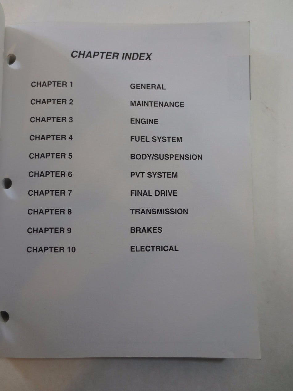 Polaris 2003 Scrambler 500 Service Manual