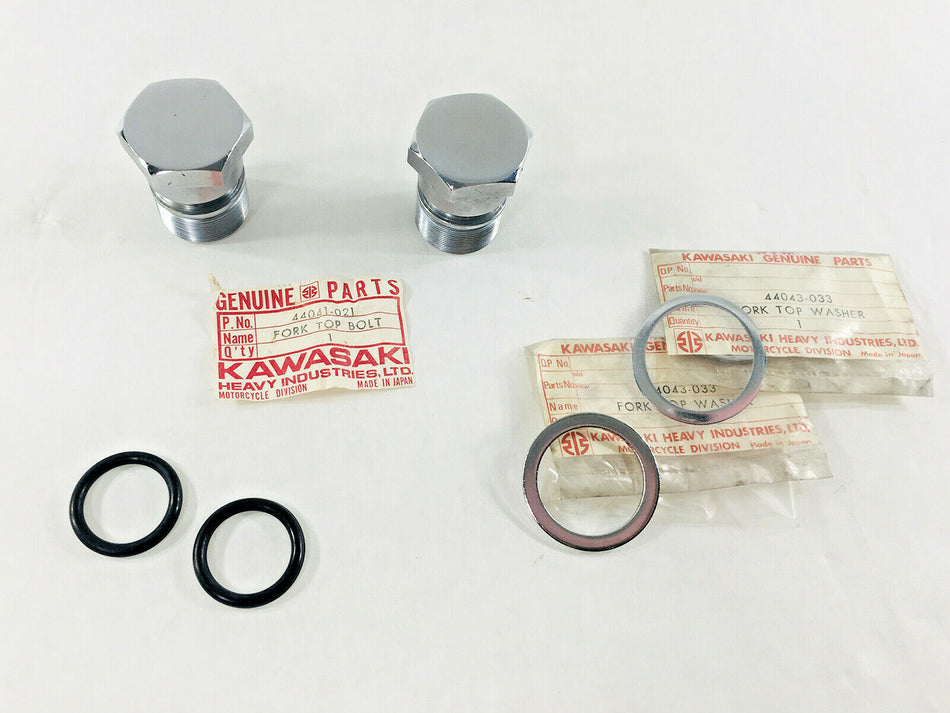 NOS KAWASAKI H1 500 TOP FORK BOLT KIT 69-72
