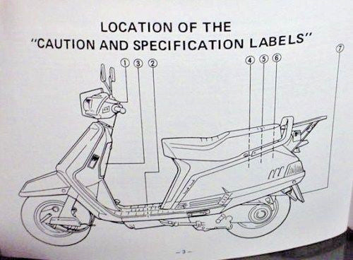 GENUINE YAMAHA XC125ZT OWNER'S MANUAL