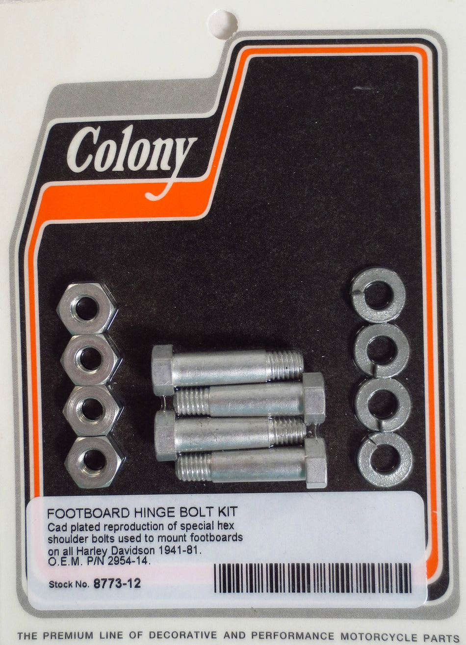 FOOTBOARD HINGE BOLT Harley Knucklehead WL Shovelhead 8773-12