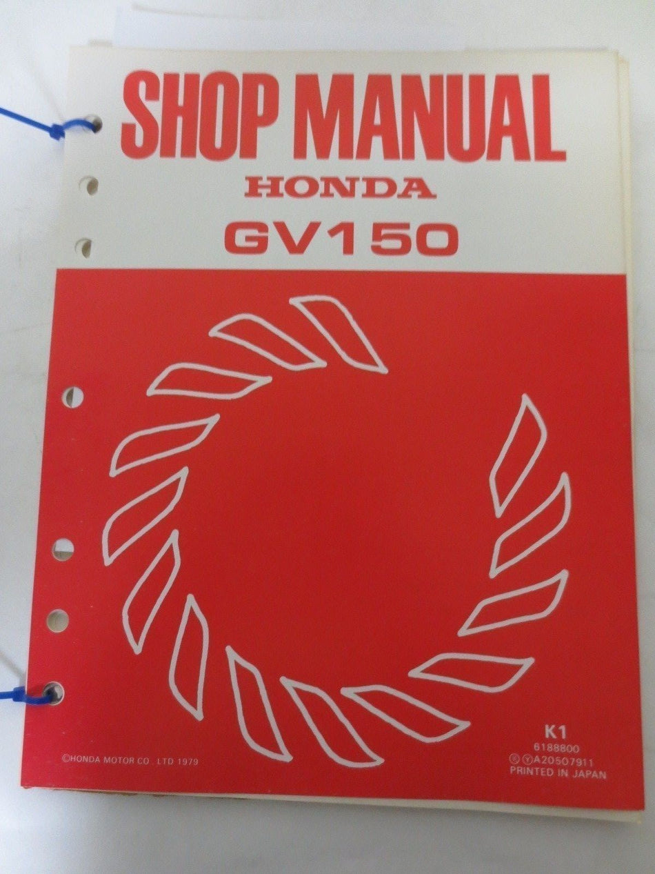 OEM Honda GV150 Shop Manual Engine