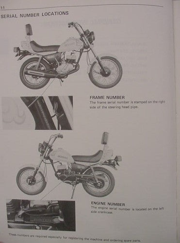 GENUINE SUZUKI OR50 Service Manual  SR-0550  NICE PAGES
