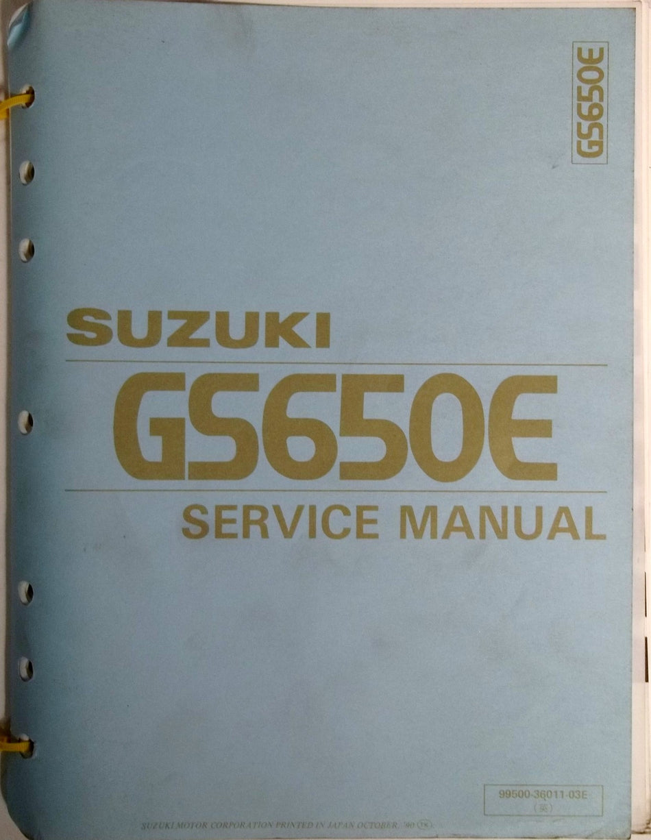 GENUINE SUZUKI GS650E SERVICE MANUAL GS 650 E EZ VERY NICE!