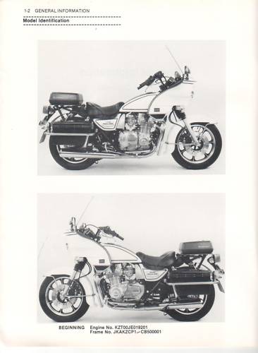 KAWASAKI KZ1000-P1 POLICE SERVICE MANUAL SUPPLEMENT
