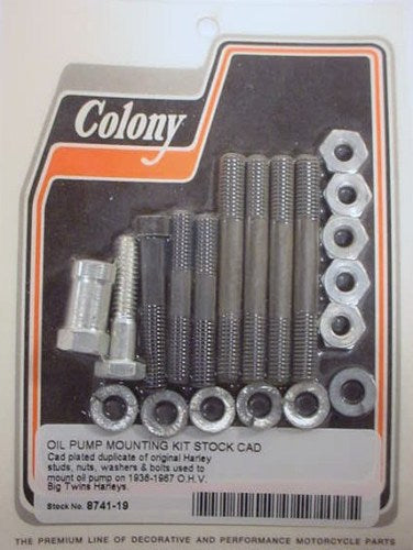 STOCK CAD OIL PUMP MOUNT KIT HARLEY KNUCKLEHEAD PANHEAD 8741-19