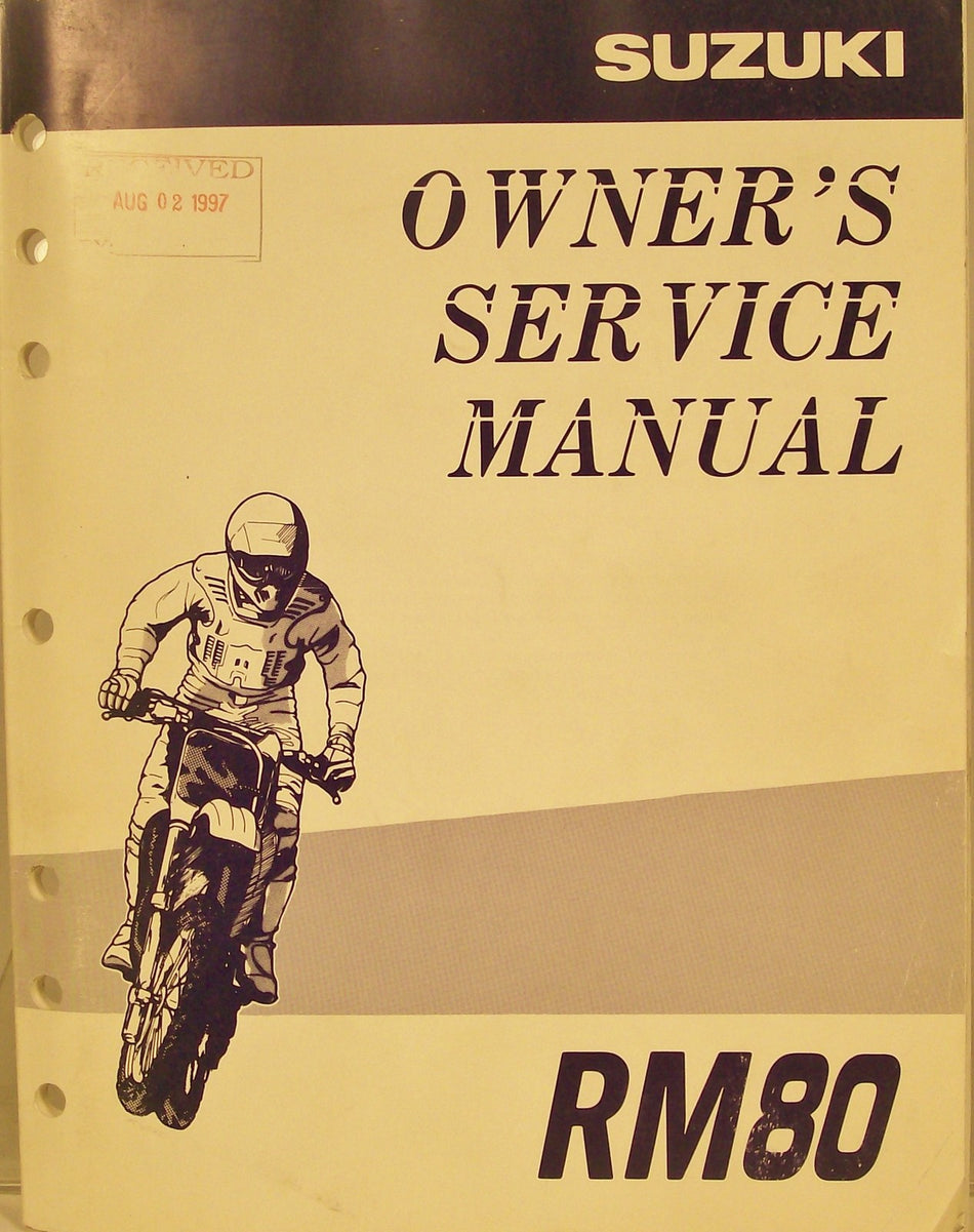 GENUINE SUZUKI RM80 OWNERS SERVICE MANUAL '97 PRINT RM 80  SUPER NICE