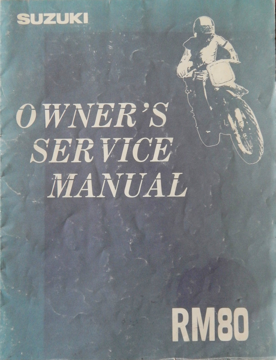 GENUINE SUZUKI OWNERS SERVICE MANUAL RM80 RM 80 1993