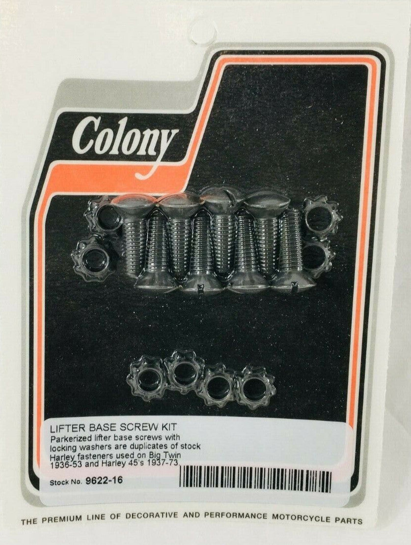 LIFTER BASE SCREW KIT Harley Panhead Knucklehead WL Servi-Car 9622-16