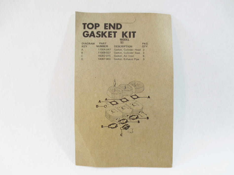 TOP END GASKET KIT Kawasaki S1 KH250 250 KH