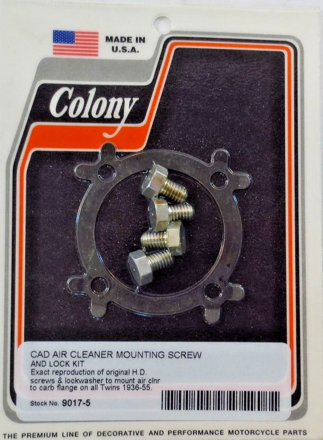 HARLEY Cad Air Cleaner Mounting Screw and Lock Kit WL Panhead