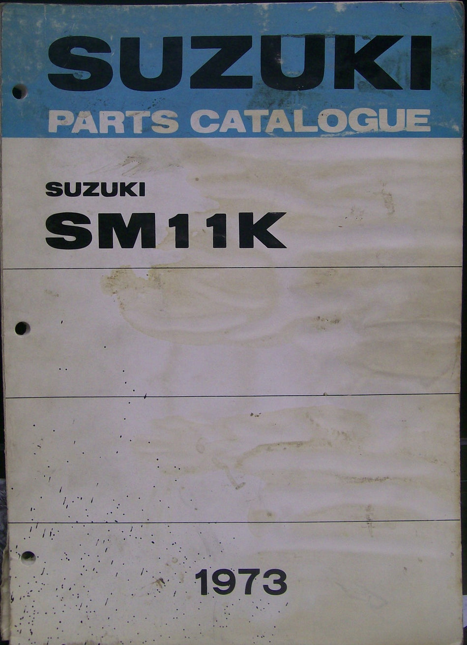GENUINE SUZUKI PARTS CATALOGUE 1973 SM11K