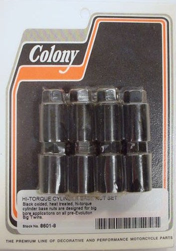 HARLEY HI-TORQUE CYLINDER BASE NUT SET SHOVELHEAD 8601-8