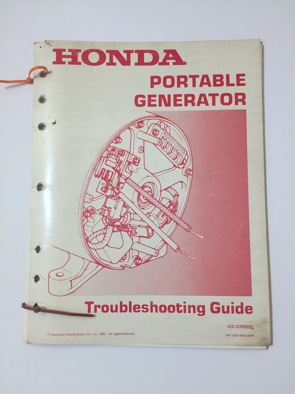 HONDA PORTABLE GENERATOR TROUBLESHOOTING GUIDE