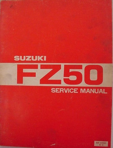 GENUINE SUZUKI FZ50 Factory Service Manual + Supplement