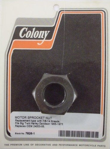 MOTOR SPROCKET NUT HARLEY DAVIDSON PANHEAD SHOVELHEAD 7826-1
