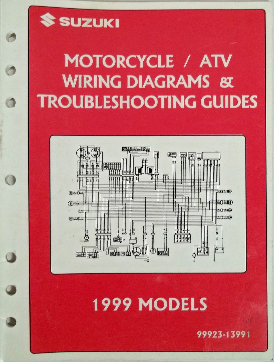 GENUINE SUZUKI Motorcycle ATV Wiring Diagrams & Troubleshooting Guides 1999 OEM