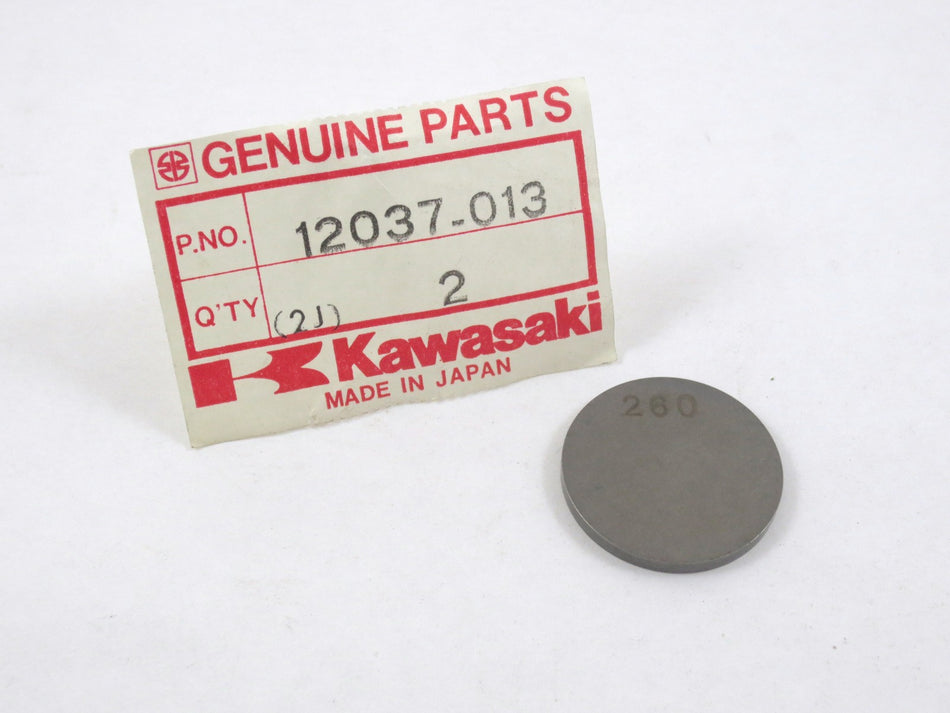 NOS KAWASAKI 2.60 VALVE SHIM KZ1000 KZ1100 ZN1100 ZN1300