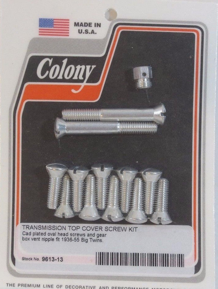 TRANS TOP COVER SCREW KIT Harley Panhead Knucklehead UL