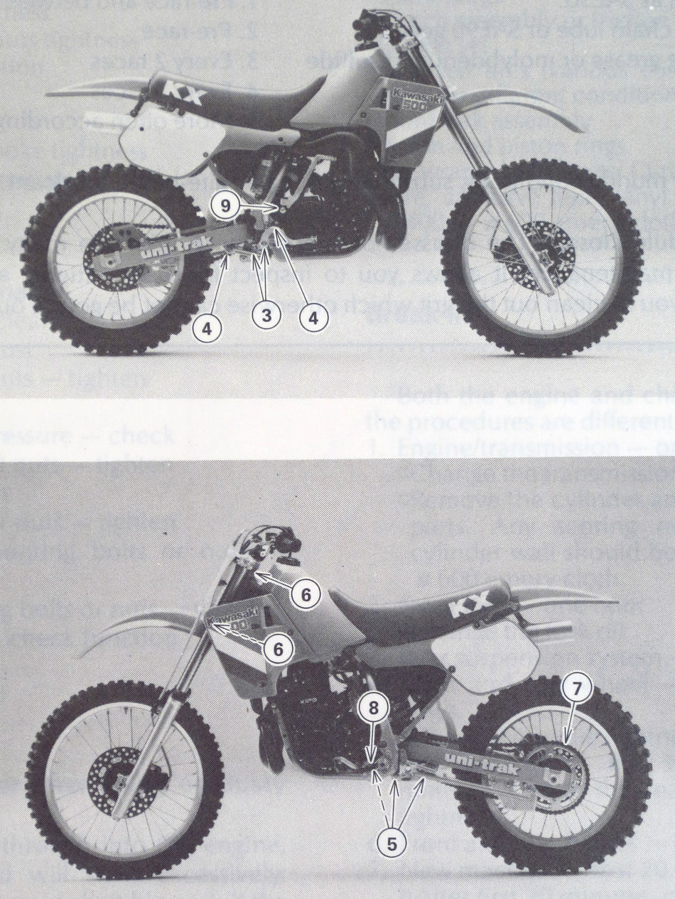 GENUINE KAWASAKI KX500 Race Preparation and Tuning Manual