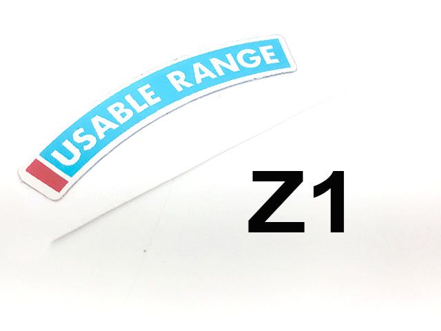 Kawasaki Z1 900 Rear Brake Panel Usable Range Decal