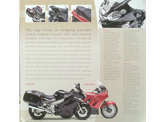 Kawasaki Touring Series Model Year 2003 Motorcycle Sales Brochure
