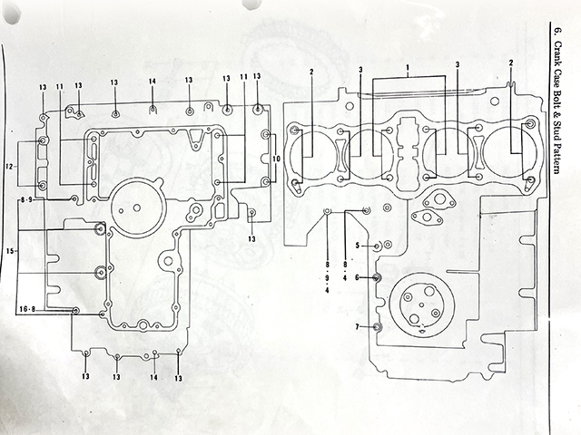 Z1 900 Crank Case Bolt Kit Re-plated